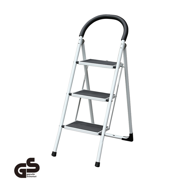 （YG-X001D-3）Household Folding Steel Ladder (3-Step)